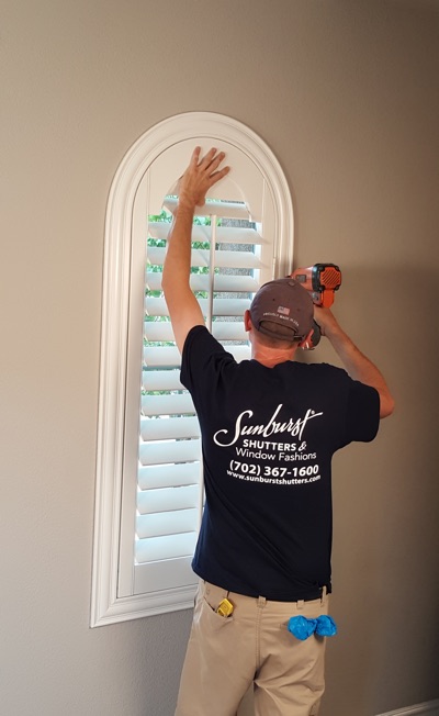 Shutter install in Honolulu bedroom